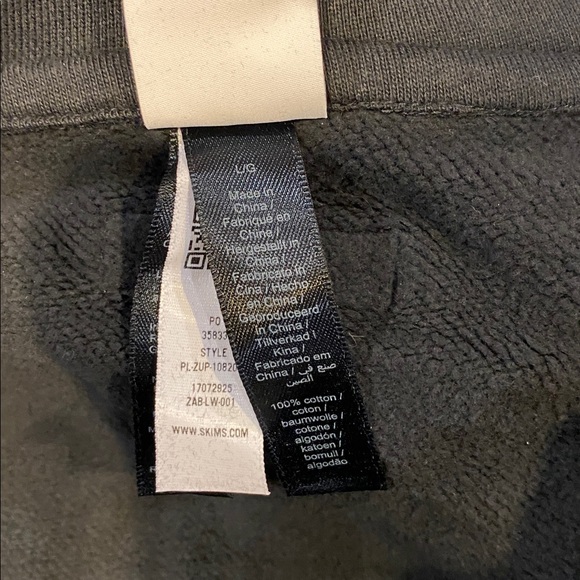 NWT Cactus Plant Flea Market Skims Collab Size Large black teddy bear hoodie - Picture 8 of 10